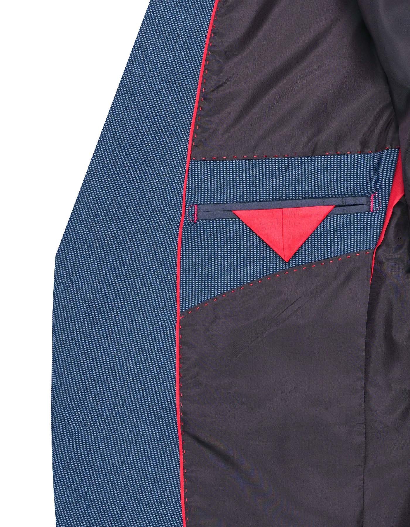 M Blue Texture Suit ST2602S-42