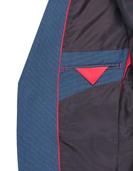 M Blue Texture Suit ST2602S-42