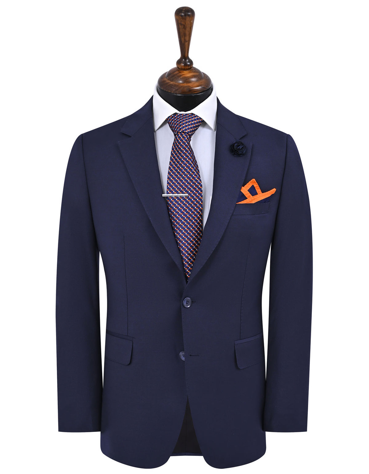 Navy Plain Classic Fit Suit