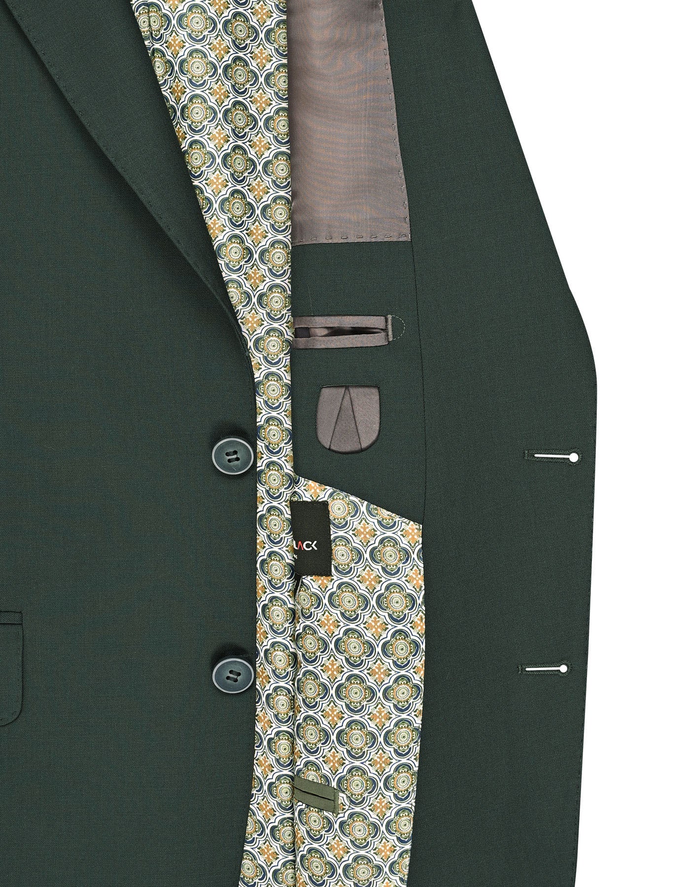 D Green Plain Suit ST2608-4S-40