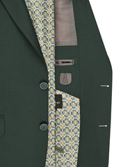 D Green Plain Suit ST2608-4S-40