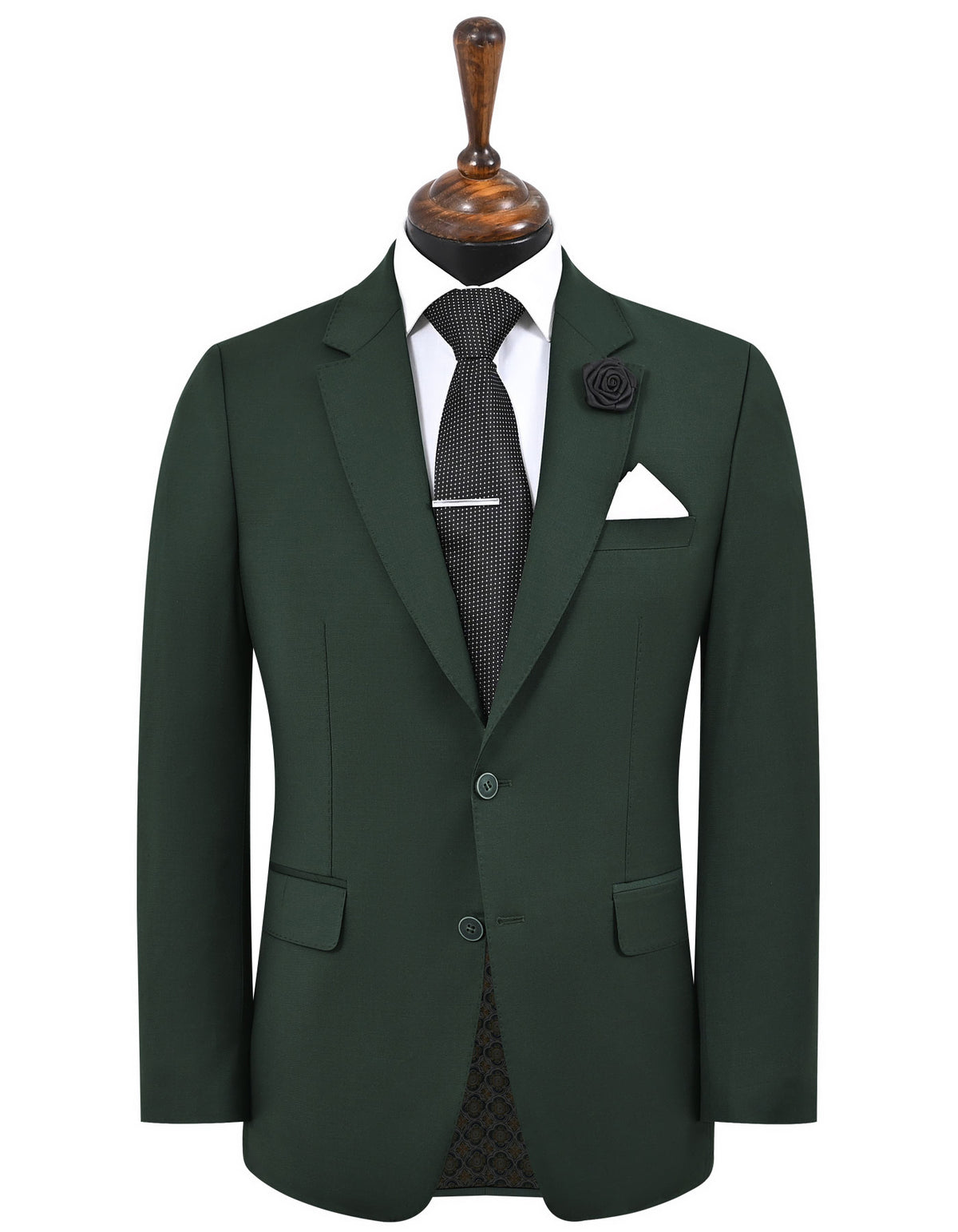 D Green Plain Suit ST2608-4S-34