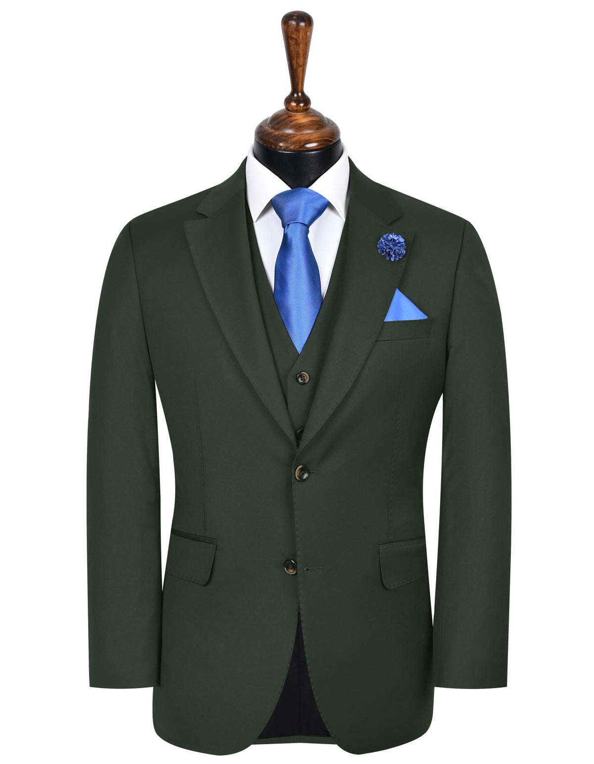 Green Plain Suit ST2608C-34