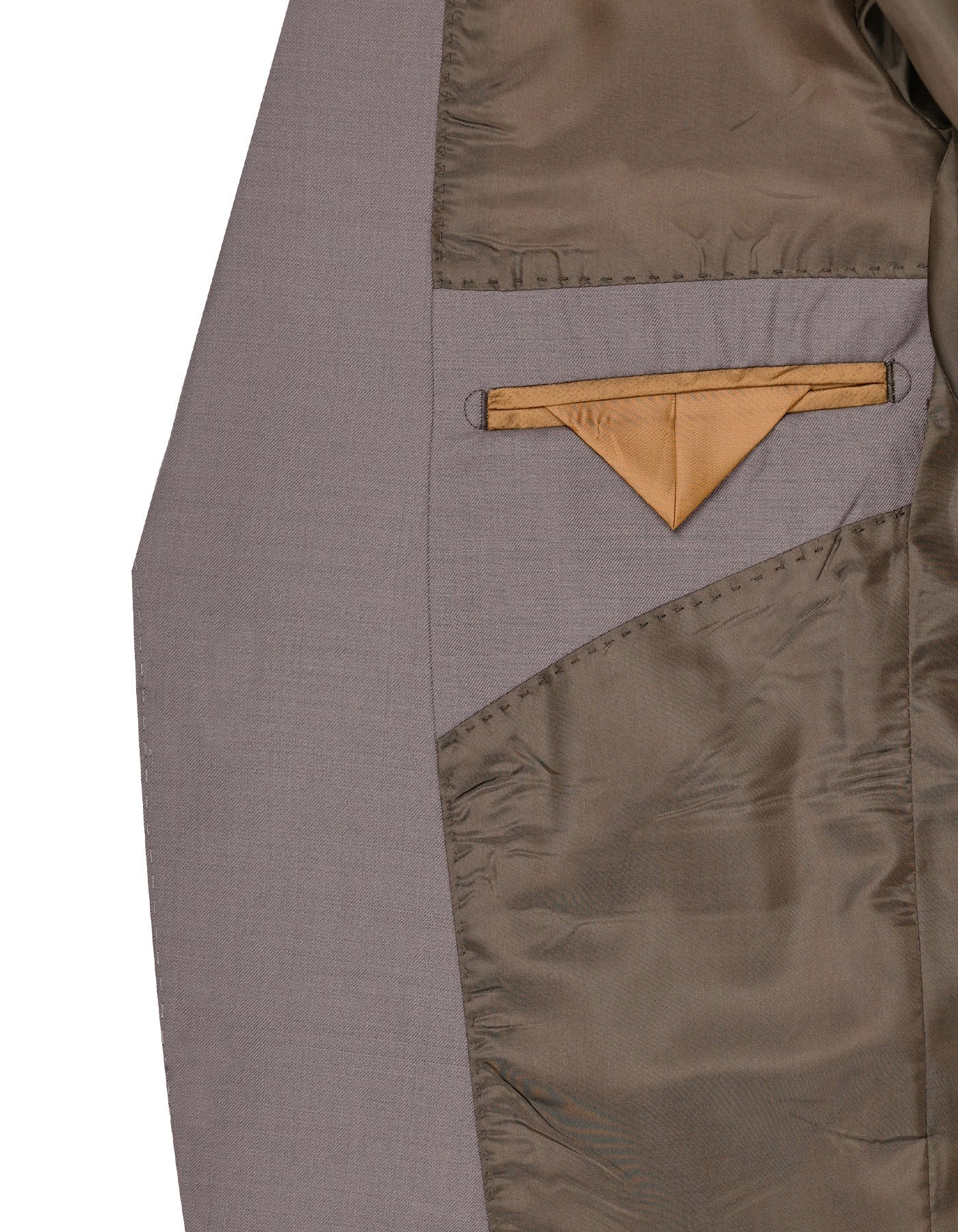 L Brown Plain Suit ST2609C-44