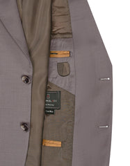 L Brown Plain Suit ST2609C-42