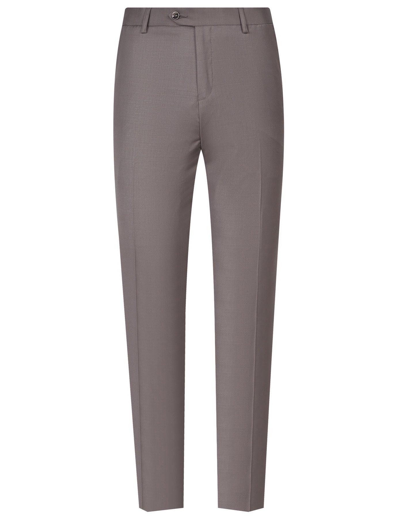 L Brown Plain Suit ST2609C-36