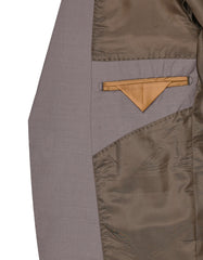 L Brown Plain Suit ST2609S-44