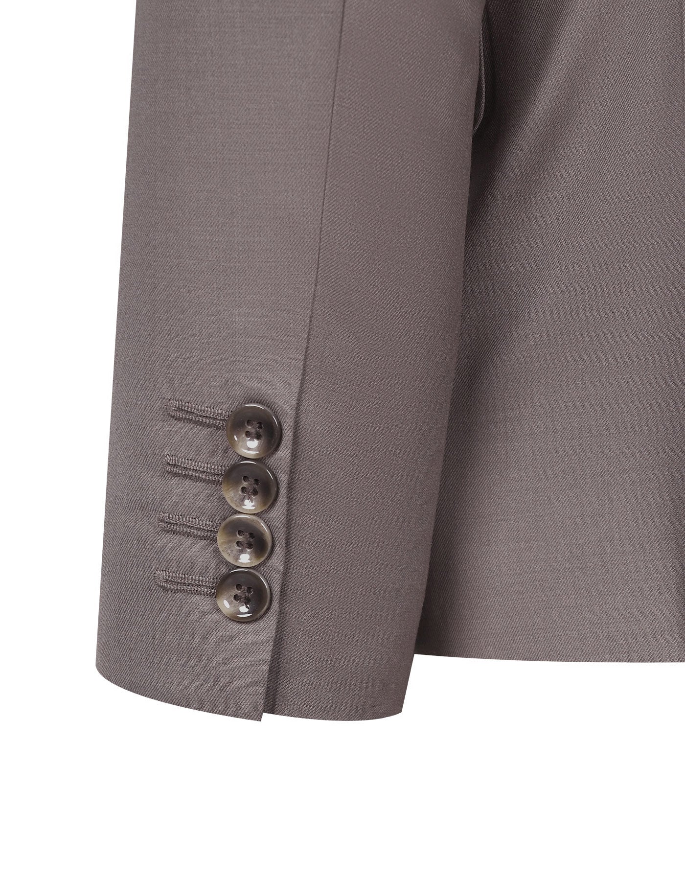 L Brown Plain Suit ST2609S-40