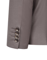 L Brown Plain Suit ST2609S-40