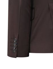 Chocolate Plain Suit ST2610-4C-38