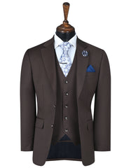 Chocolate Plain Suit ST2610C-34