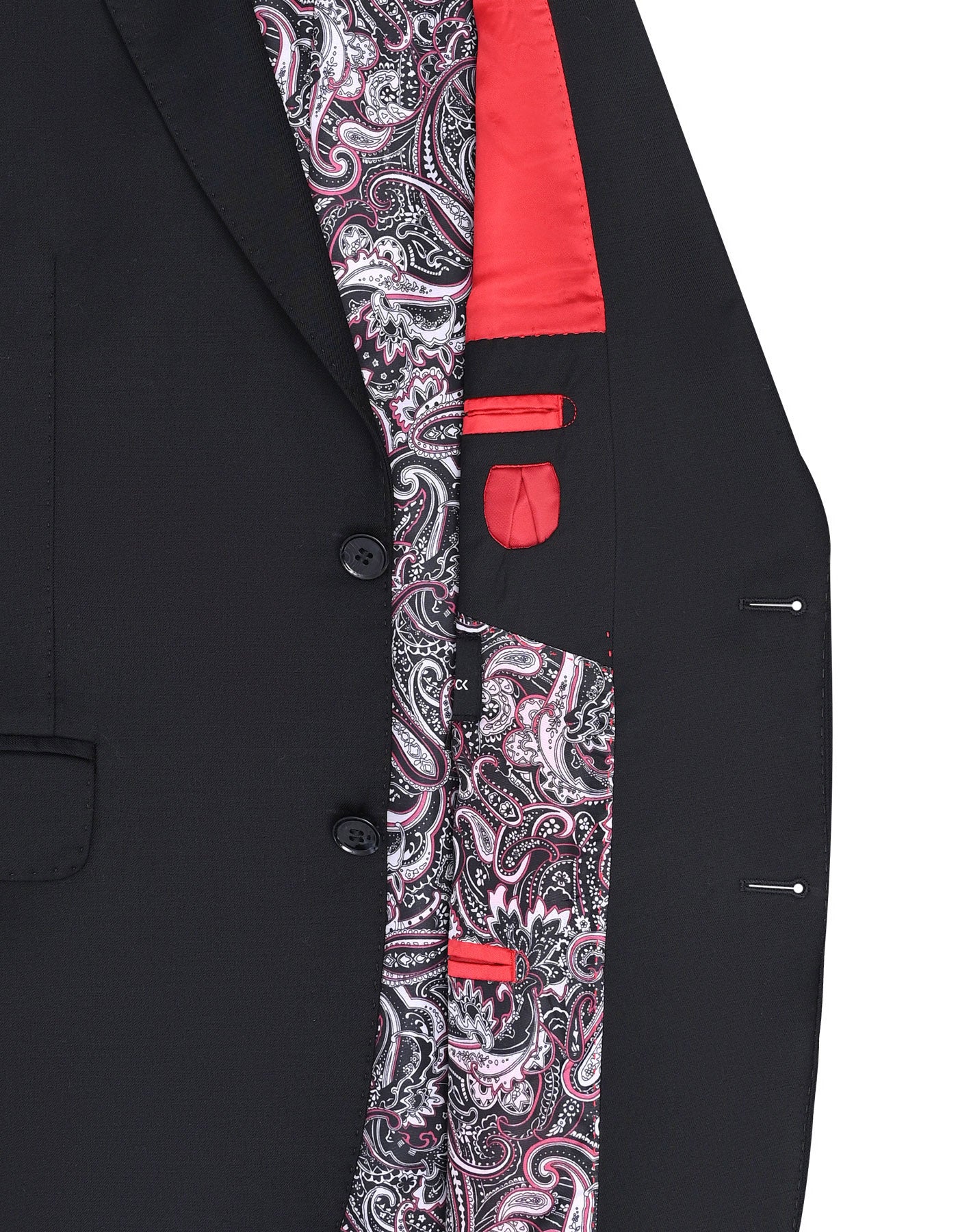 Black Plain Suit ST2612-3C-42