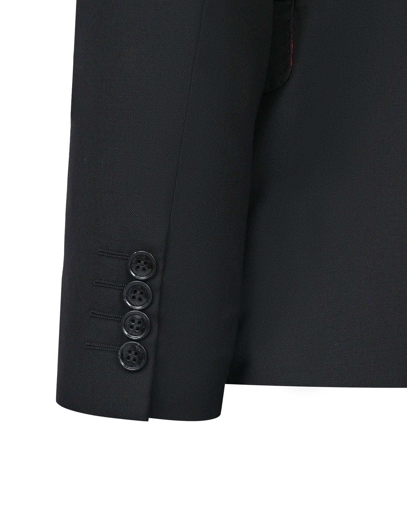 Black Plain Suit ST2612-3C-40