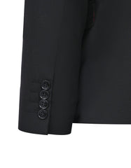 Black Plain Suit ST2612-3C-40