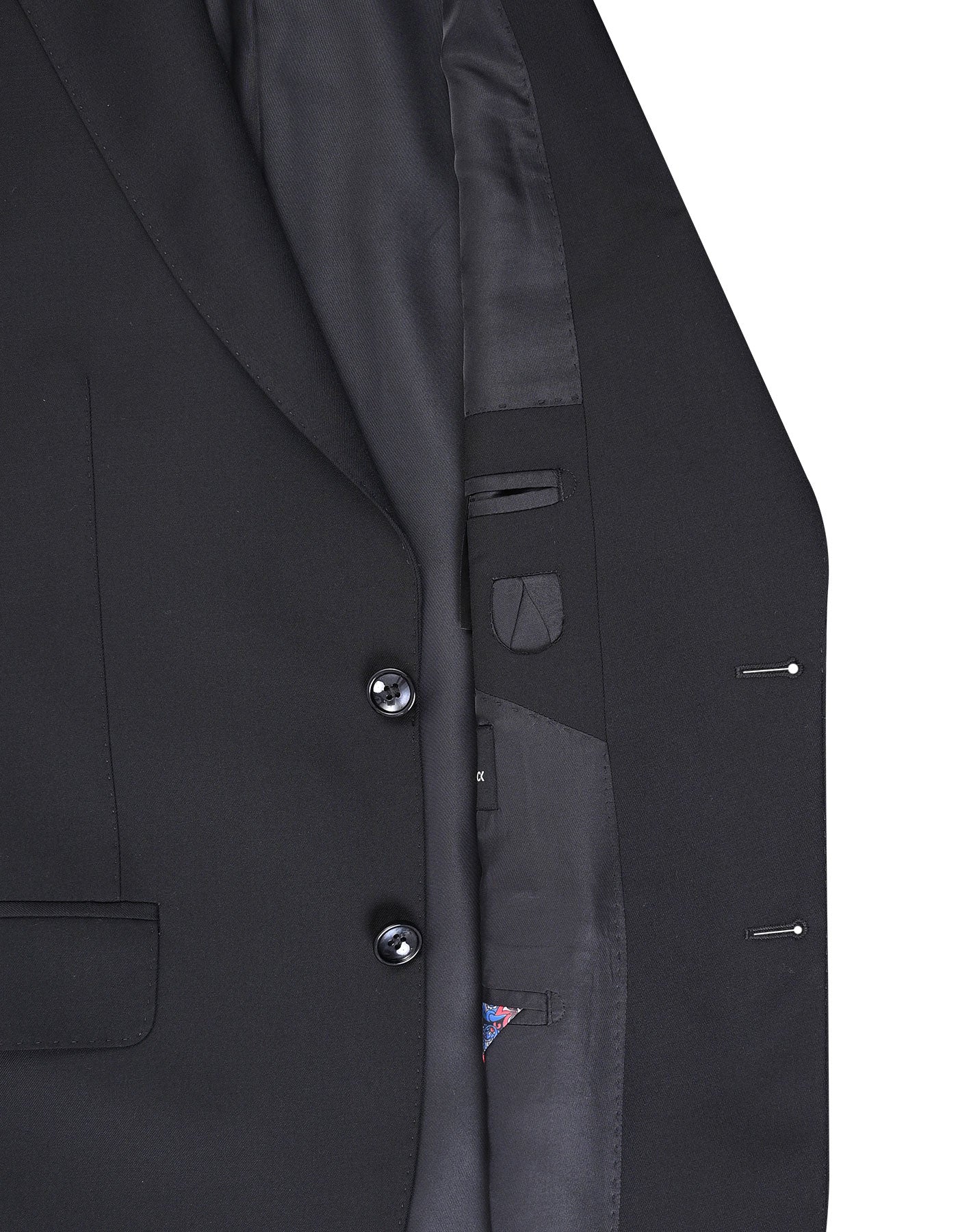 Black Plain Suit ST2612-5C-40