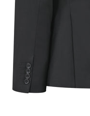 Black Plain Smart Fit Suit