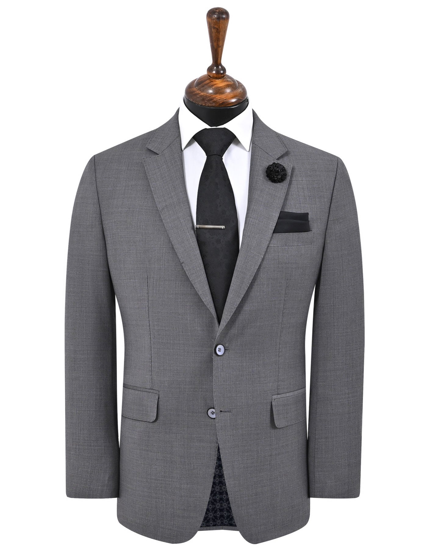 Grey Plain Suit ST2613-4S-34