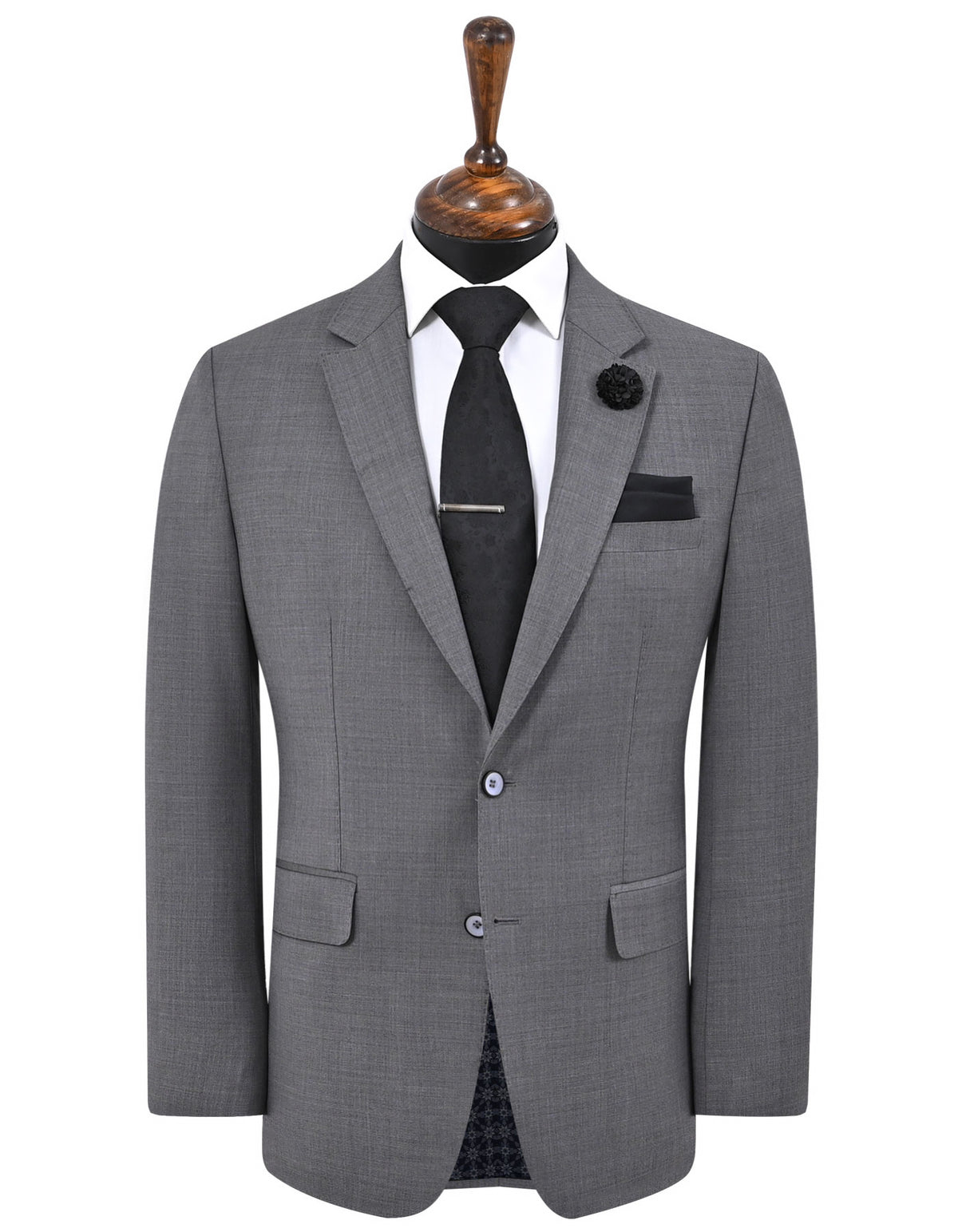 Grey Plain Suit ST2613-4S-34