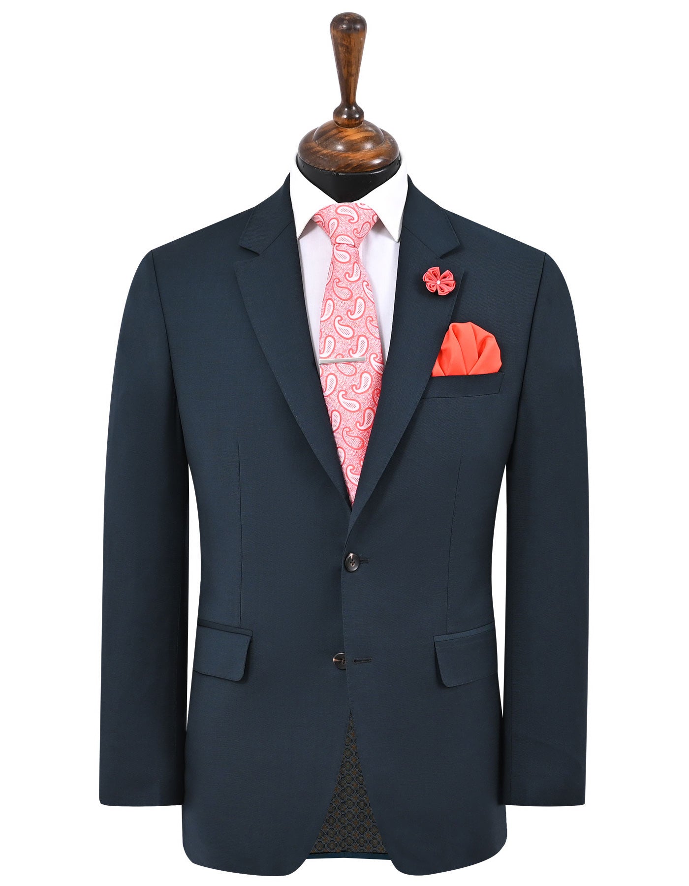 D Teal Plain Suit ST2614-4C-34