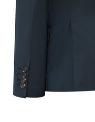 D Teal Plain Suit ST2614-4S-38