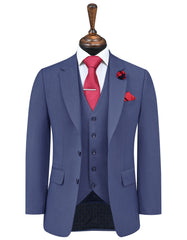 Blue Plain Suit ST2658C-34