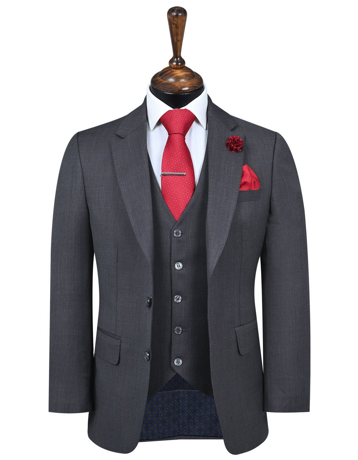Charcoal Plain Suit ST2662C-34