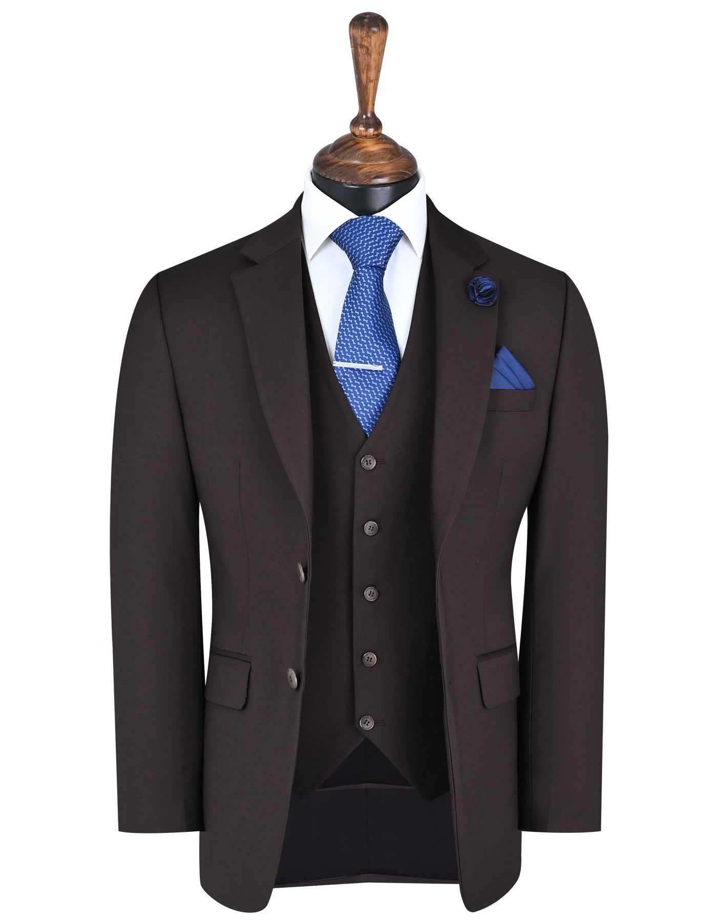 Chocolate Plain Suit ST2670C-34