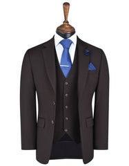 Chocolate Plain Suit ST2670S-34
