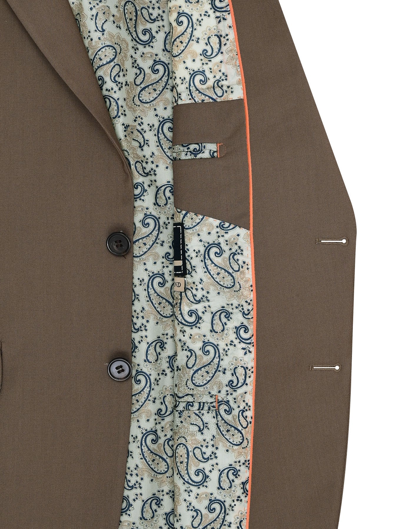 D Khaki Plain Suit ST2671C-42