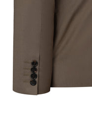 D Khaki Plain Suit ST2671S-40