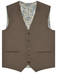 D Khaki Plain Suit ST2671S-38