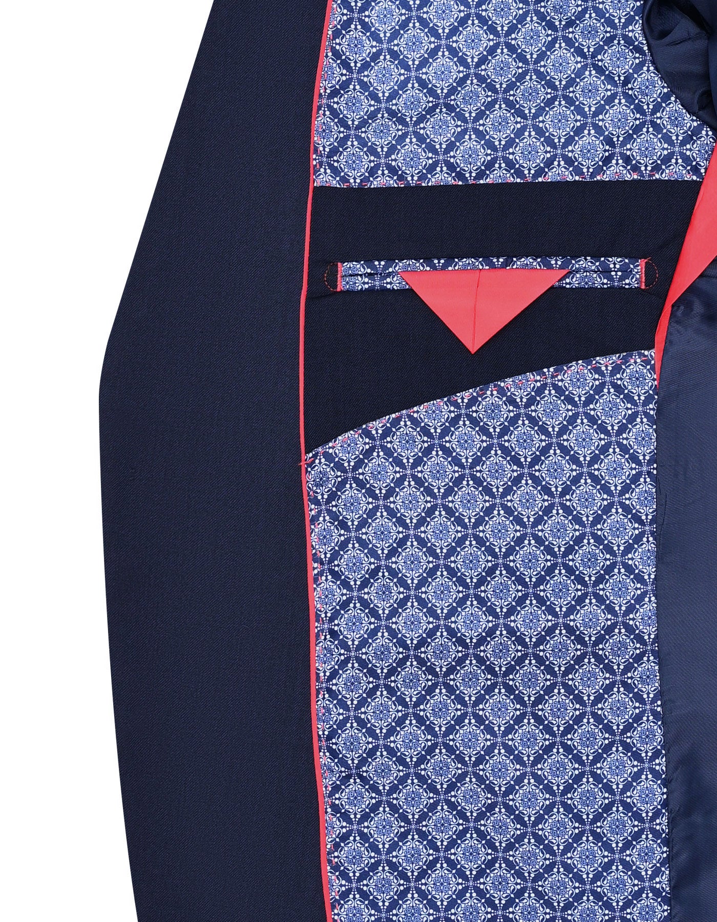 D Blue Plain Suit ST2672C-44