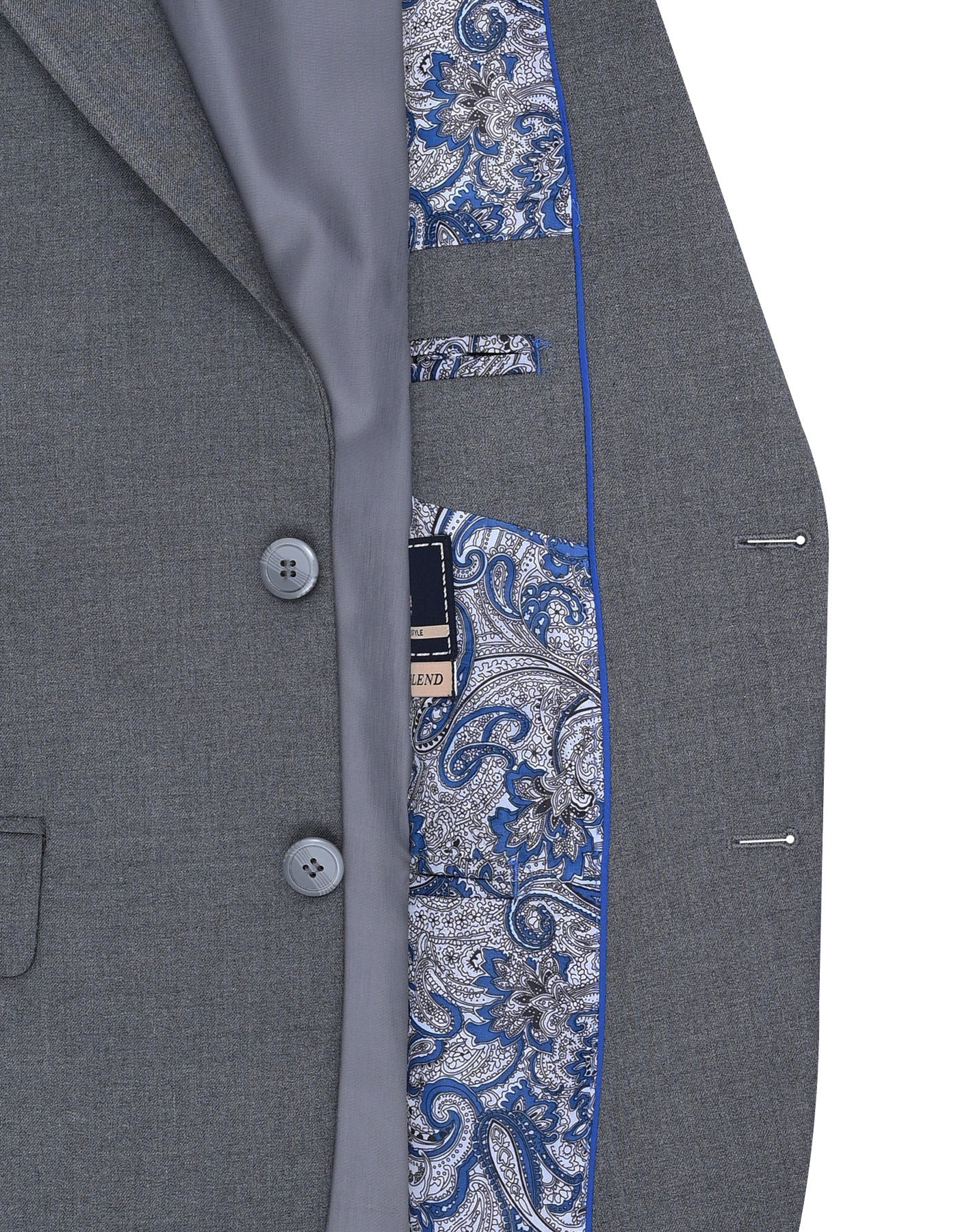 Ash Grey Plain Suit ST2673C-42