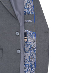 Ash Grey Plain Suit ST2673C-42