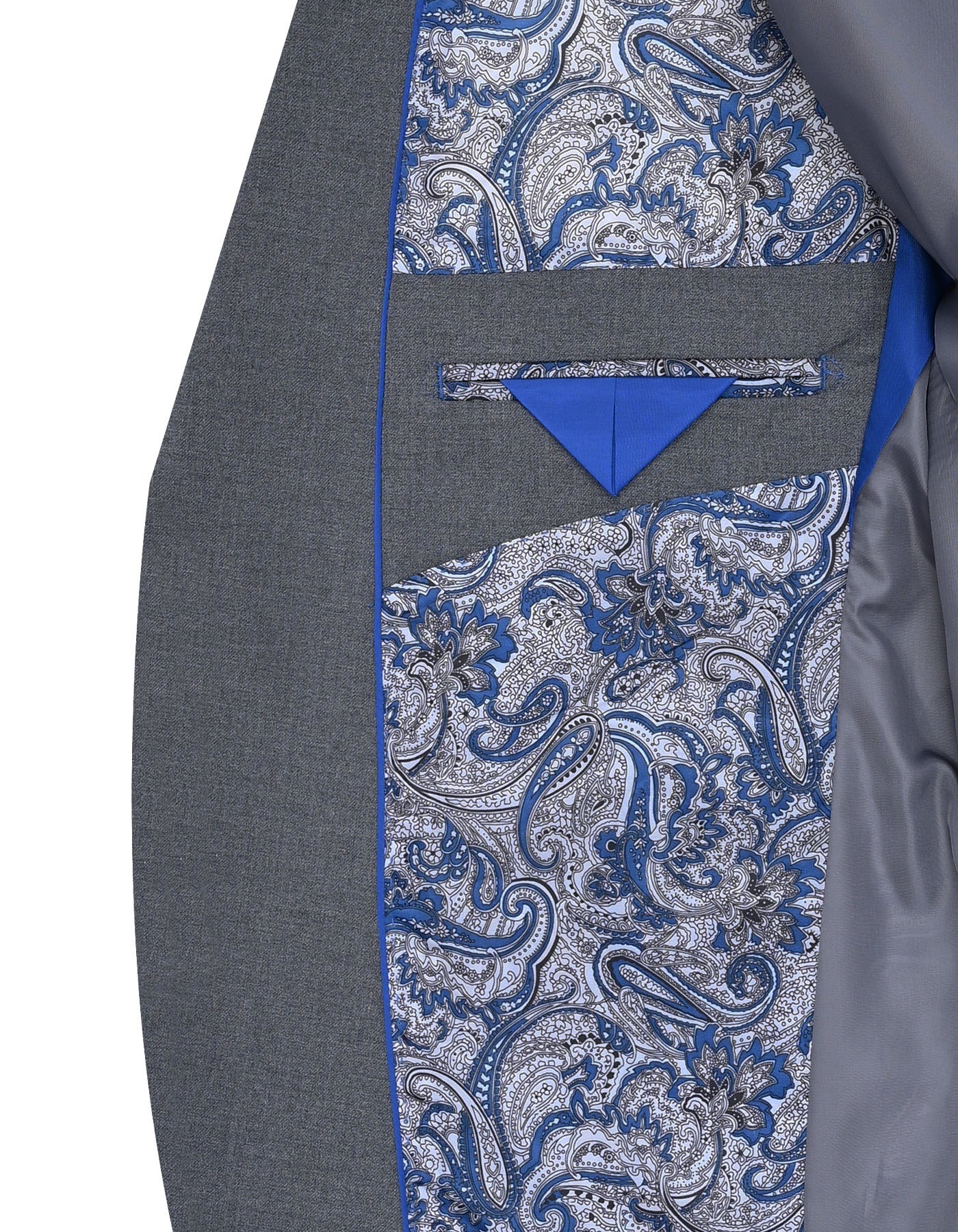 Ash Grey Plain Suit ST2673S-44