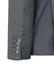 Ash Grey Plain Suit ST2673S-40