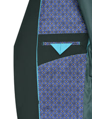 D Green Plain Suit ST2674C-44