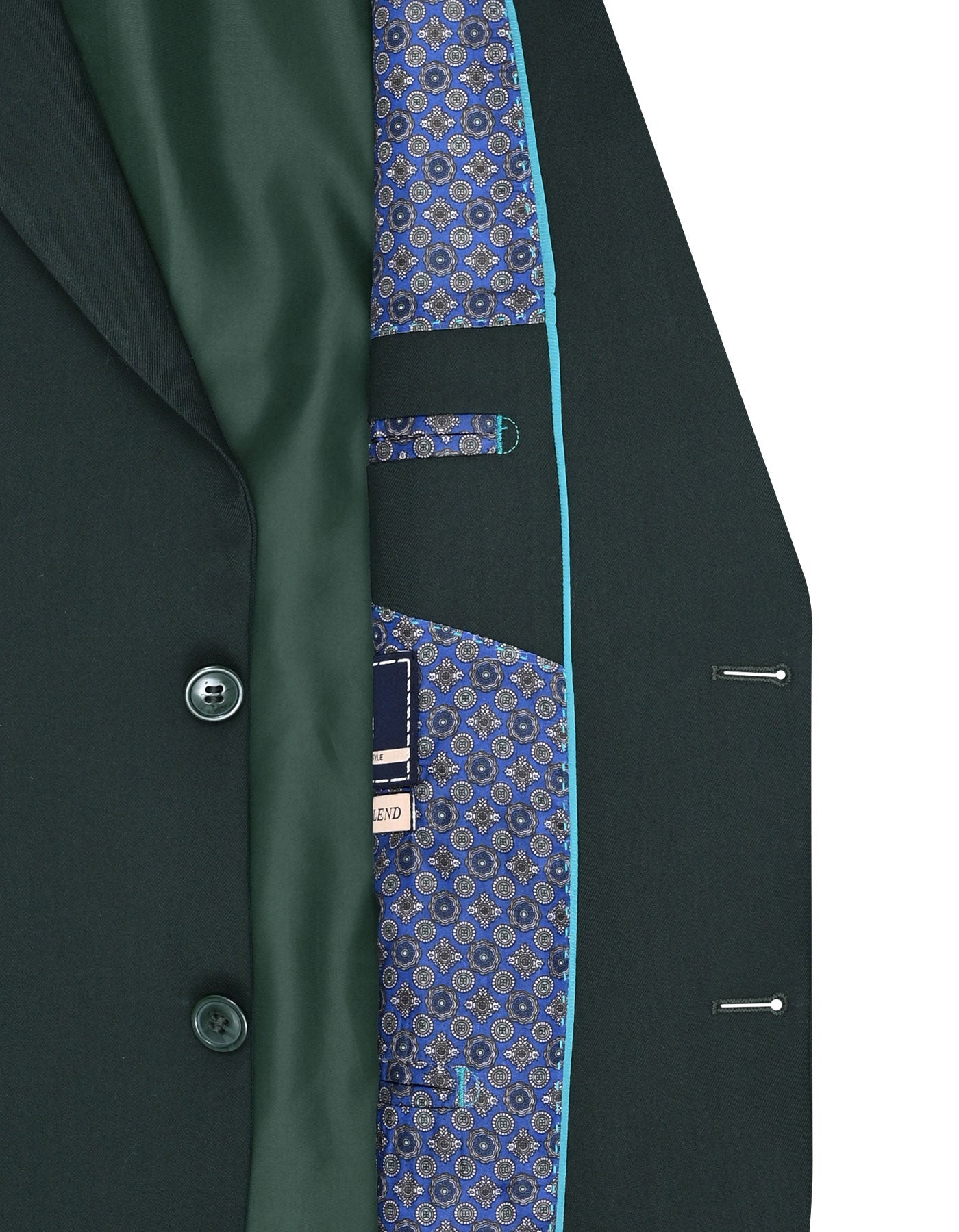 D Green Plain Suit ST2674C-42
