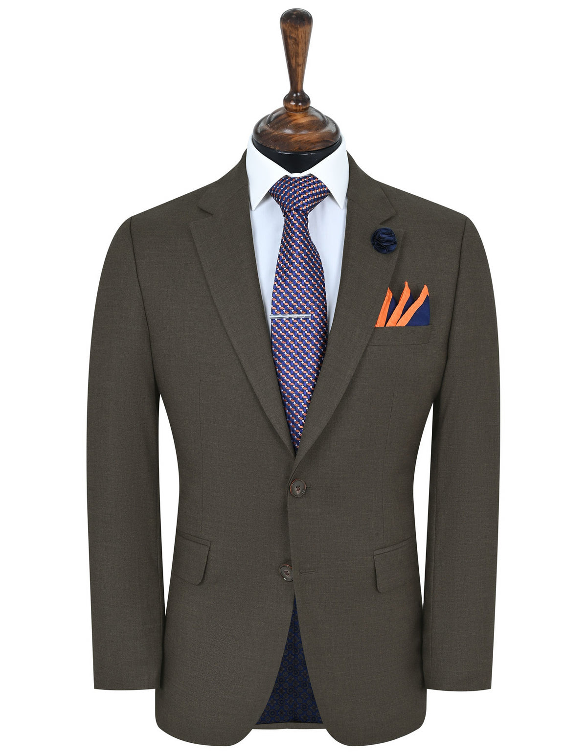 D Brown Texture Suit ST2675C-34