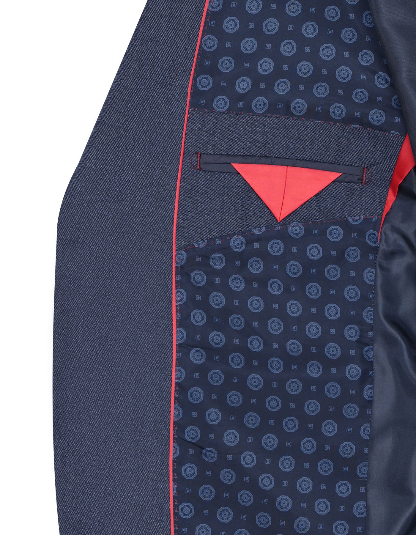 M Blue Texture Suit ST2676C-44