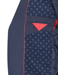 M Blue Texture Suit ST2676S-44