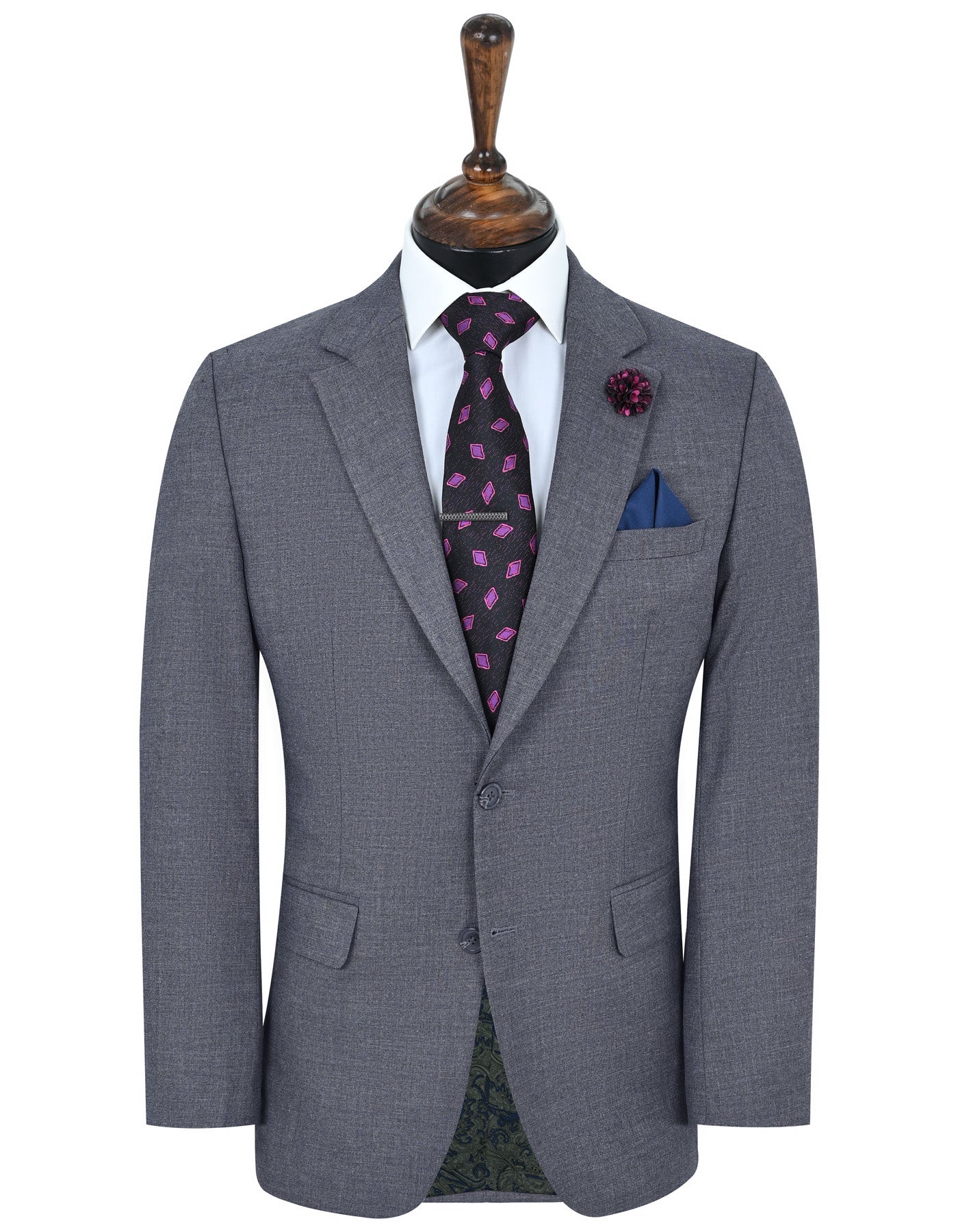 Charcoal Texture Suit ST2677S-34