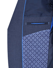 D Blue Texture Suit ST2678C-42