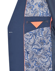 D Blue Texture Suit ST2680C-42