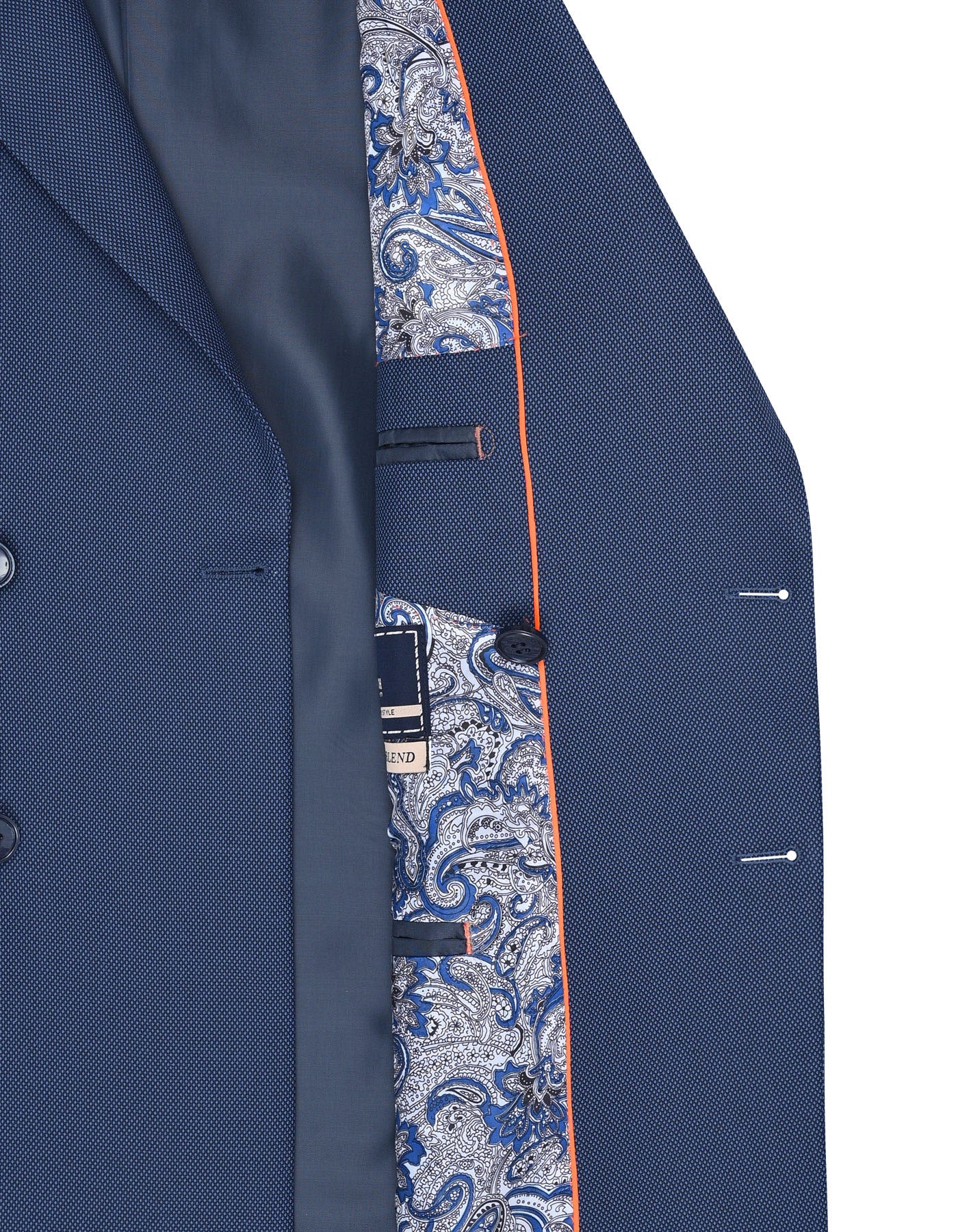 D Blue Texture Suit ST2680C-40