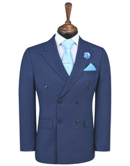 D Blue Texture Suit ST2680S-34