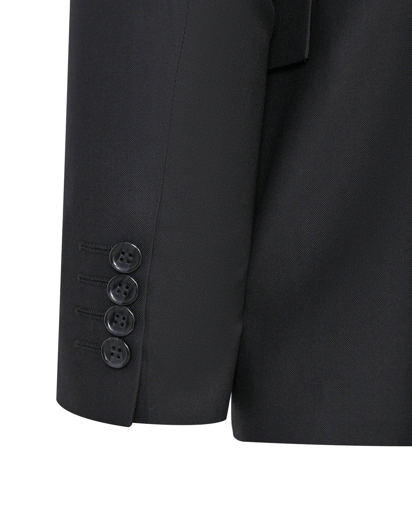 Black Plain Suit ST2687-2S-38