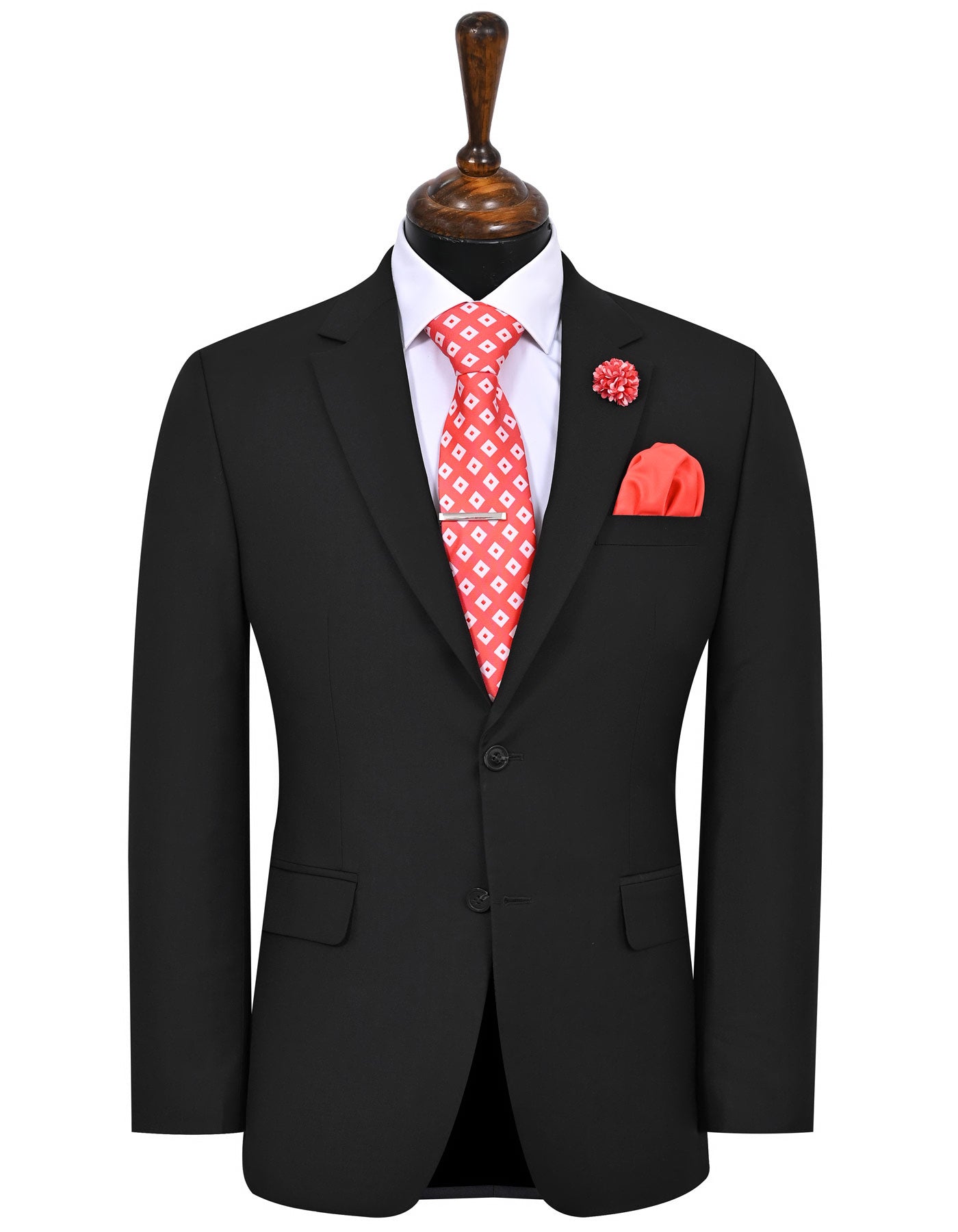 Black Plain Suit ST2687-3C-34