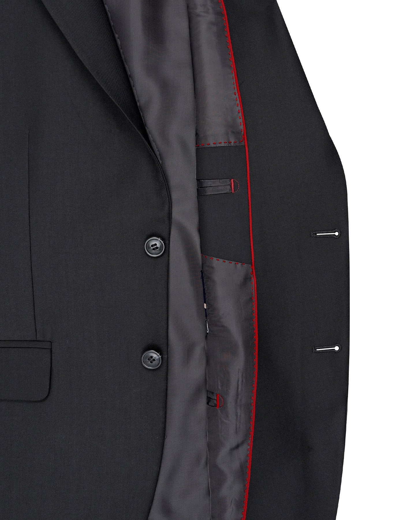 Black Plain Suit ST2687-3S-42