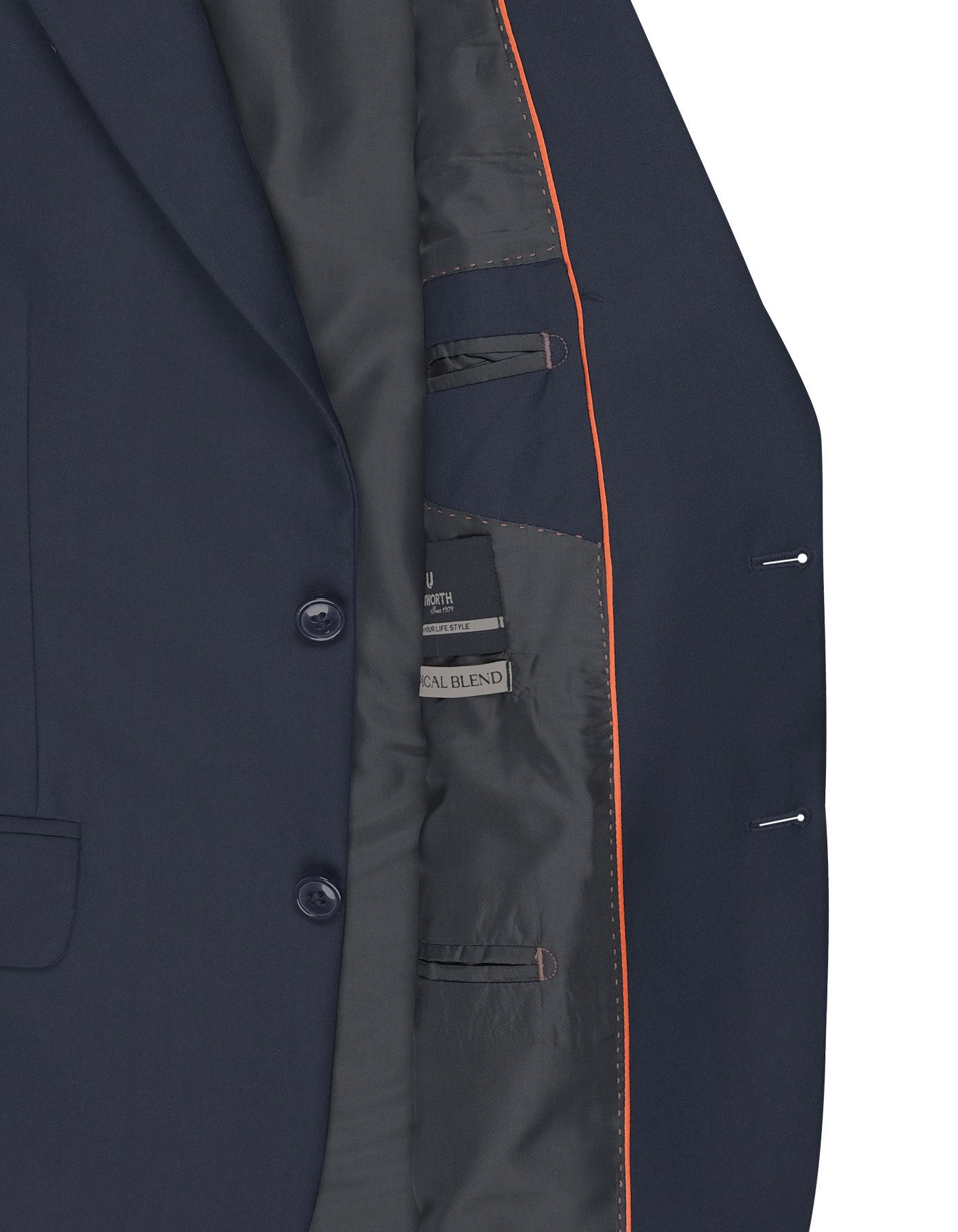 Navy Plain Suit ST2688S-40